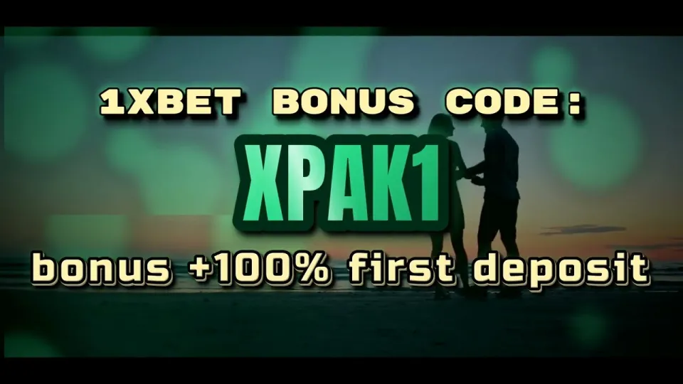 1xBet welcome bonus with promo code XPAK1 gives you a 100% first deposit match