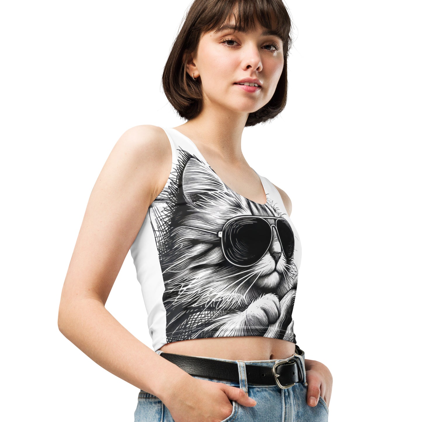 Cat Racer - Crop Top