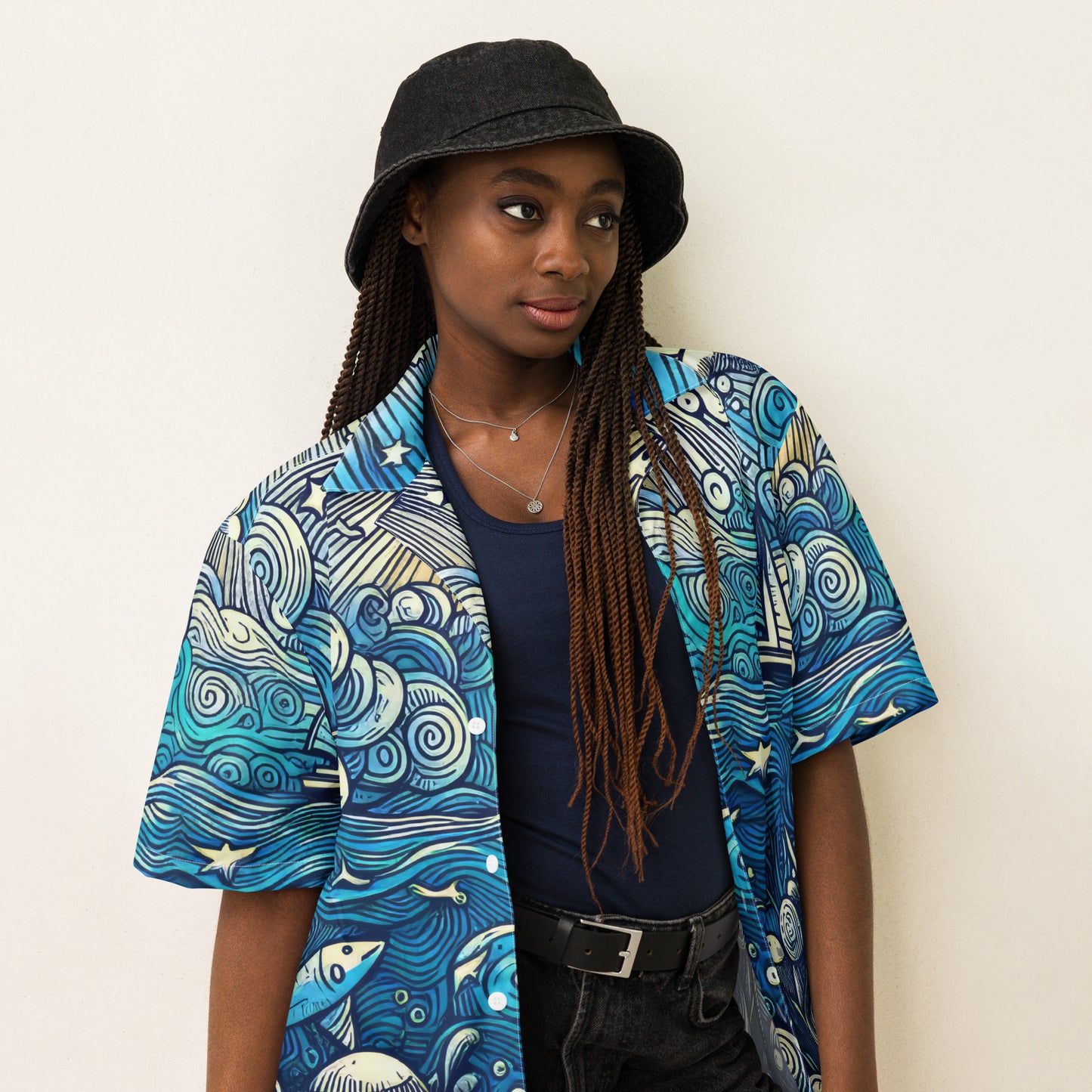 Under the sea - Unisex button shirt