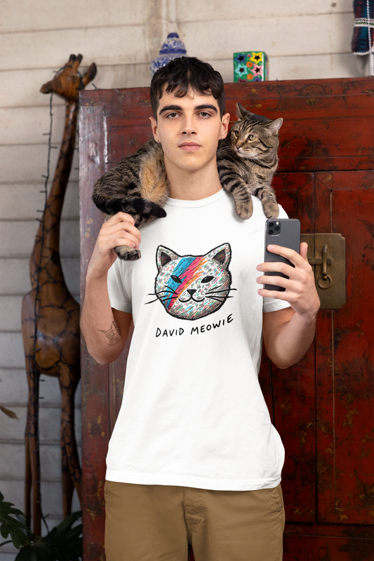 David Meowie - Unisex t-shirt